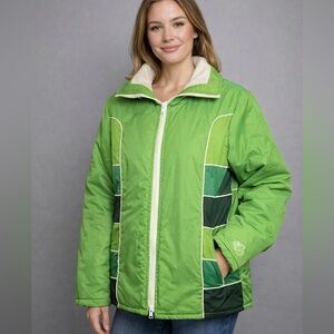 Vintage Arctic Wear Colorblock Ski Jacket M Made in Canada Retro 90s Winter Coat